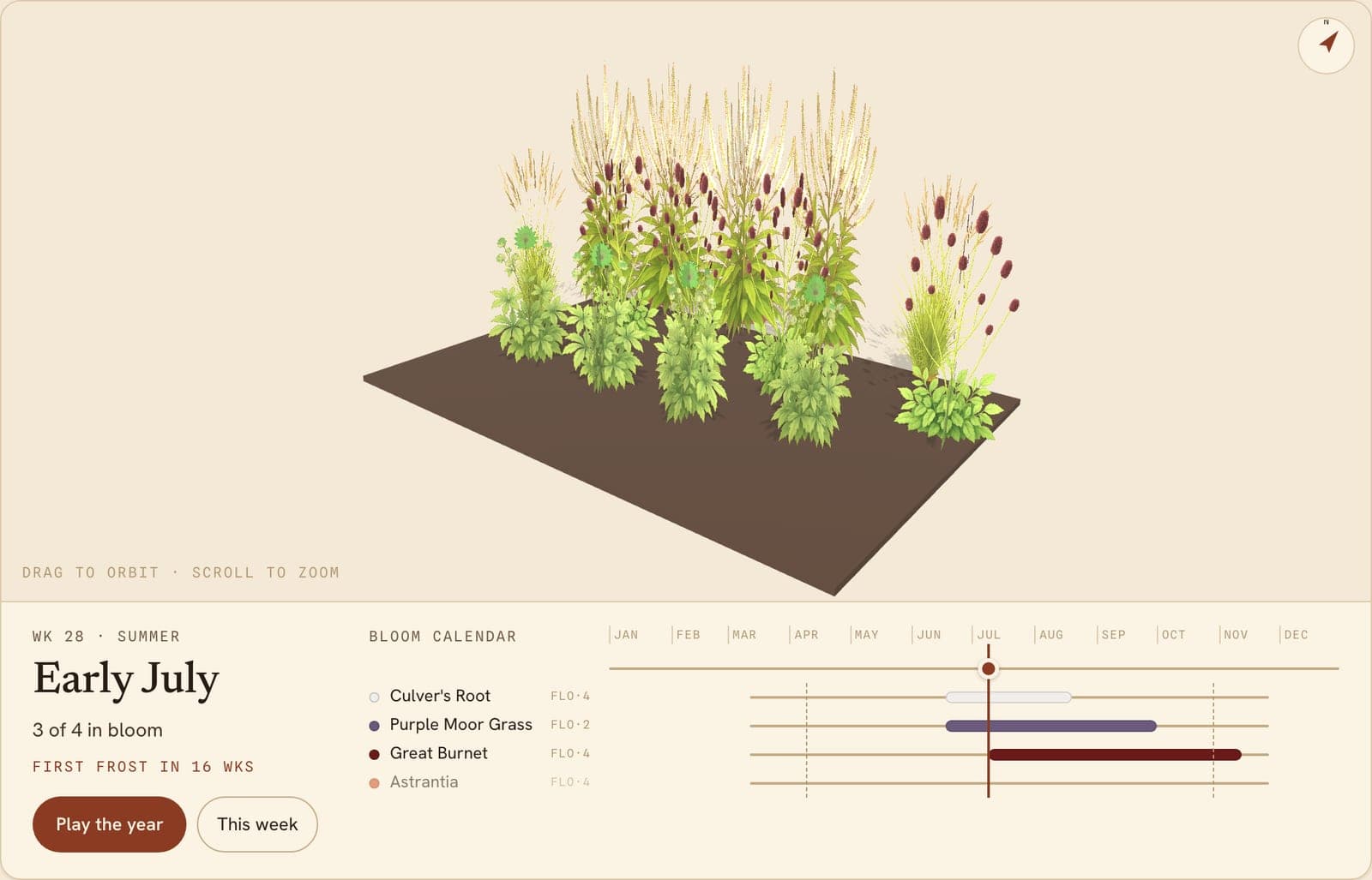 Soft and Airy, a 3D preview of the planted bed